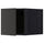 METOD - METOD Top cabinet, black/Nickebo matt anthracite, 40x40 cm