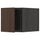 METOD - METOD Top cabinet, black/Sinarp brown, 40x40 cm