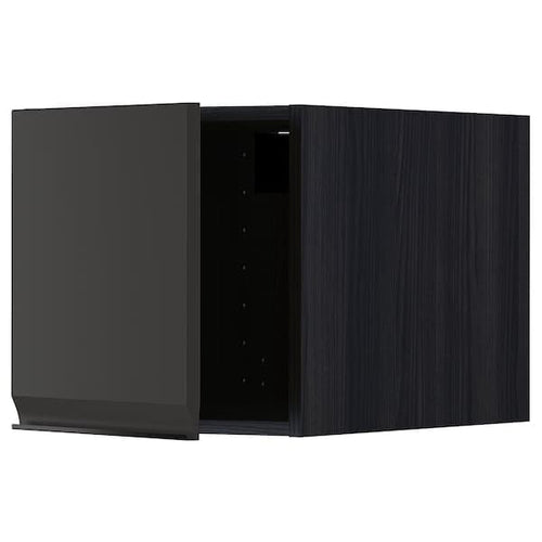 METOD - Top cabinet, black/Upplöv matt anthracite, 40x40 cm