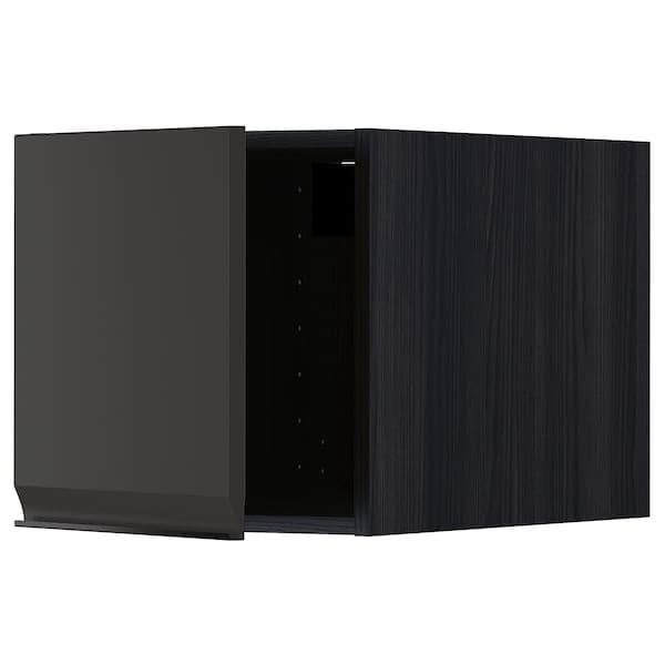 METOD - Top cabinet, black/Upplöv matt anthracite, 40x40 cm