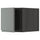 METOD top cabinet, black/Voxtorp dark grey, 40x40 cm