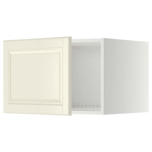 METOD - Top cabinet for fridge/freezer, white/Bodbyn off-white, 60x40 cm