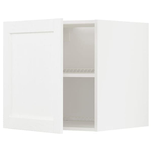 METOD - Top cabinet for fridge/freezer, white Enköping/white wood effect, 60x60 cm