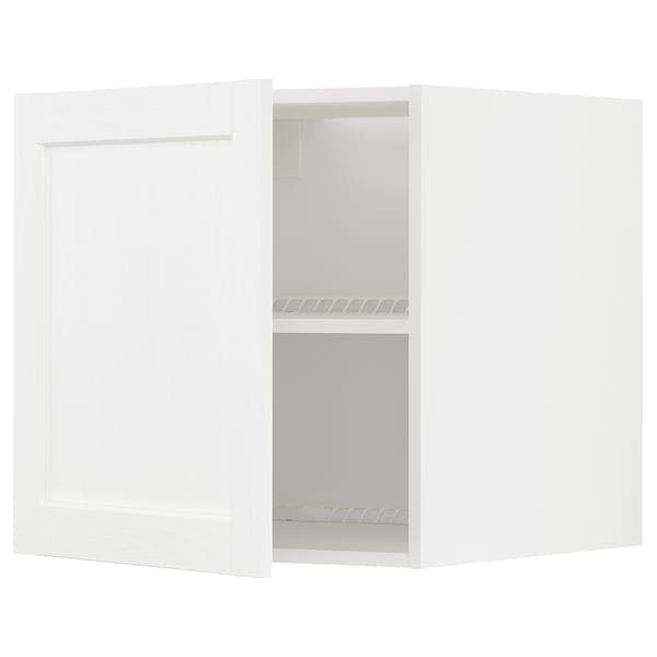 METOD - Top cabinet for fridge/freezer, white Enköping/white wood effect, 60x60 cm