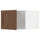 METOD top cabinet for fridge/freezer, white Enköping/brown walnut effect, 60x40 cm