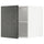 METOD top cabinet for fridge/freezer, white/Kalhyttan dark grey concrete effect, 60.0x60.0x61.6 cm