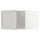 METOD top cabinet for fridge/freezer, white/Lerhyttan light grey, 60x40 cm