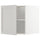 METOD top cabinet for fridge/freezer, white/Lerhyttan light grey, 60x60 cm