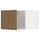 METOD - METOD Top cabinet for fridge/freezer, white/Tistorp brown walnut effect, 60x40 cm