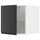 METOD - Top cabinet for fridge/freezer, white/Upplöv matt anthracite , 60x60 cm