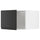 METOD - Top cabinet for fridge/freezer, white/Upplöv matt anthracite ,