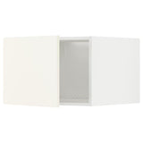 METOD top cabinet for fridge/freezer, white/Vallstena white, 60x40 cm