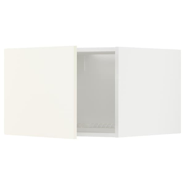METOD - Top cabinet for fridge/freezer, white/Vallstena white, 60x40 cm - best price from Maltashopper.com 19507297