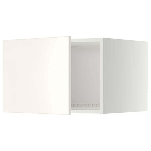 Ikea METOD - Top cabinet for fridge/freezer, white/Veddinge white, 60x40 cm