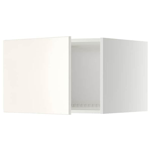 METOD - Top cabinet for fridge/freezer, white/Veddinge white, 60x40 cm