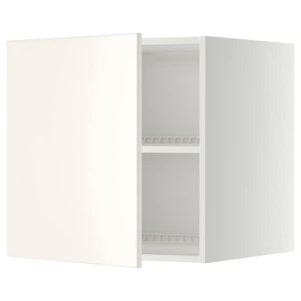 METOD - Top cabinet for fridge/freezer, white/Veddinge white, 60x60 cm - best price from Maltashopper.com 99465000