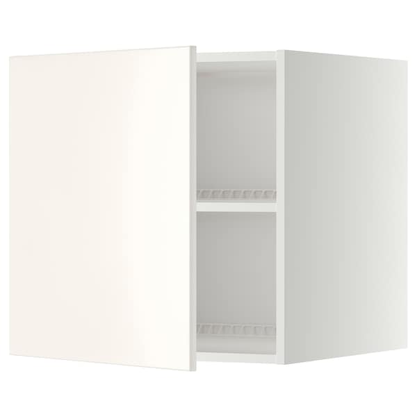 Ikea METOD - Top cabinet for fridge/freezer, white/Veddinge white, 60x60 cm