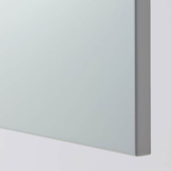 METOD - Top cabinet for fridge/freezer, white/Veddinge grey
