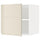 METOD top cabinet for fridge/freezer, white/Voxtorp high-gloss light beige, 60x60 cm