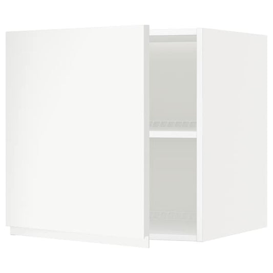 METOD - Top cabinet for fridge/freezer, white/Voxtorp matt white, 60x60 cm - best price from Maltashopper.com 09466909
