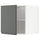 METOD - Top cabinet for fridge/freezer, white/Voxtorp dark grey , 60x60 cm
