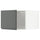 METOD top cabinet for fridge/freezer, white/Voxtorp dark grey, 60x40 cm