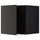 METOD - METOD Top cabinet for fridge/freezer, black/Nickebo matt anthracite, 60x60 cm