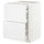 METOD / MAXIMERA base cb 2 frnts/2 low/1 md/1 hi drw, white/Axstad matt white, 60x60 cm