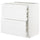 METOD / MAXIMERA base cb 2 frnts/2 low/1 md/1 hi drw, white/Axstad matt white, 80x60 cm