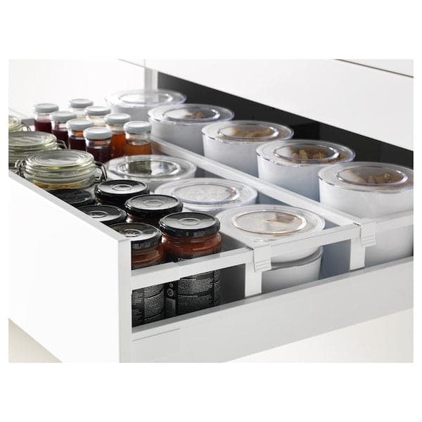 Ikea METOD / MAXIMERA - Base cb 2 frnts/2 low/1 md/1 hi drw, white/Bodbyn grey, 80x60 cm