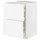 METOD / MAXIMERA base cb 2 frnts/2 low/1 md/1 hi drw, white Enköping/white wood effect, 60x60 cm