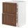 METOD / MAXIMERA base cb 2 frnts/2 low/1 md/1 hi drw, white Enköping/brown walnut effect, 60x60 cm