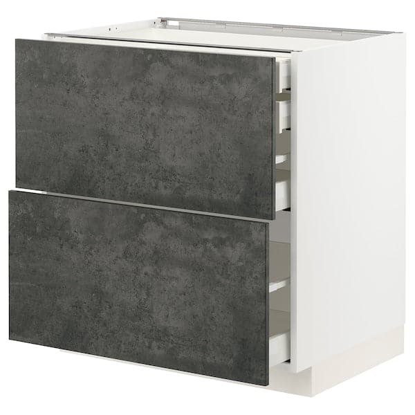 Ikea METOD / MAXIMERA - Mob 2front/2casset bass/1med/1alt , 80x60 cm