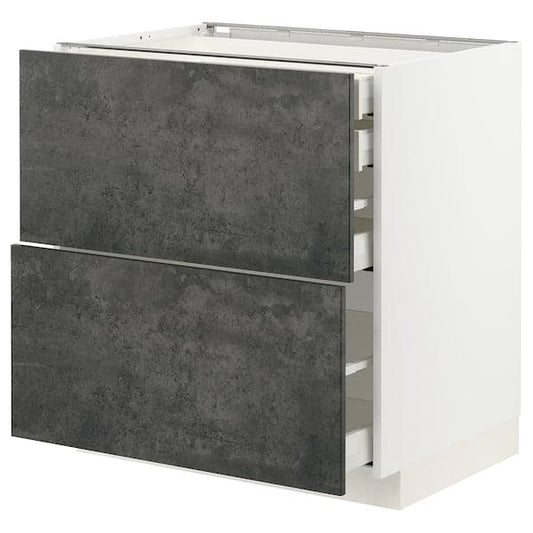 Ikea METOD / MAXIMERA - Mob 2front/2casset bass/1med/1alt , 80x60 cm