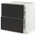 METOD / MAXIMERA base cb 2 frnts/2 low/1 md/1 hi drw, white/Nickebo matt anthracite, 80x60 cm