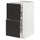 METOD / MAXIMERA - METOD / MAXIMERA Base cb 2 frnts/2 low/1 md/1 hi drw, white/Nickebo matt anthracite, 40x60 cm