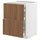 METOD / MAXIMERA - METOD / MAXIMERA Base cb 2 frnts/2 low/1 md/1 hi drw, white/Tistorp brown walnut effect, 60x60 cm
