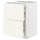 METOD / MAXIMERA - METOD / MAXIMERA Base cb 2 frnts/2 low/1 md/1 hi drw, white/Vallstena white, 60x60 cm