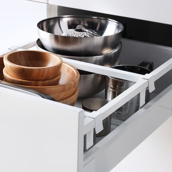 Ikea METOD / MAXIMERA - Base cb 2 frnts/2 low/1 md/1 hi drw, white/Veddinge white, 40x60 cm