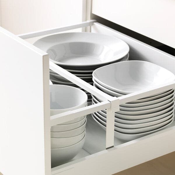METOD / MAXIMERA - Base cb 2 frnts/2 low/1 md/1 hi drw, white/Veddinge white, 60x60 cm - best price from Maltashopper.com 99104584