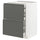 METOD / MAXIMERA base cb 2 frnts/2 low/1 md/1 hi drw, white/Voxtorp dark grey, 60.0x80.0x60.0 cm