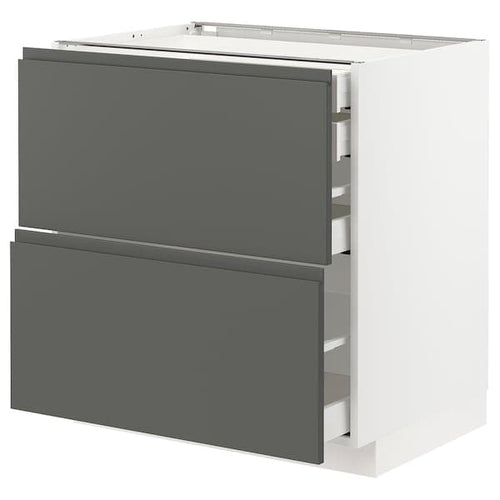 METOD / MAXIMERA base cb 2 frnts/2 low/1 md/1 hi drw, Width: 80.0 cmDepth: 62.1 cmHeight: 88.0 cmFrame depth: 60.0 cmFrame height: 80.0 cm
