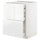 METOD / MAXIMERA base cb 2 frnts/2 low/1 md/1 hi drw, white/Voxtorp high-gloss/white, 60x60 cm