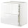 METOD / MAXIMERA base cb 2 frnts/2 low/1 md/1 hi drw, white/Voxtorp high-gloss/white, 80x60 cm