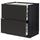 METOD / MAXIMERA base cb 2 frnts/2 low/1 md/1 hi drw, black/Nickebo matt anthracite, 80x60 cm