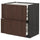METOD / MAXIMERA base cb 2 frnts/2 low/1 md/1 hi drw, black/Sinarp brown, 80x60 cm