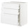 METOD / MAXIMERA base cb 3 frnts/2 low/1 md/1 hi drw, white/Axstad matt white, 80x60 cm