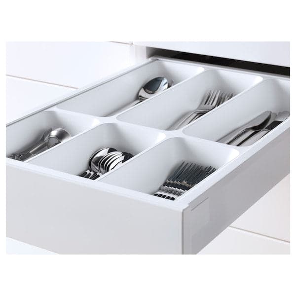 Ikea METOD / MAXIMERA - Base cb 3 frnts/2 low/1 md/1 hi drw, white/Bodbyn off-white, 40x60 cm