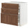 METOD / MAXIMERA base cb 3 frnts/2 low/1 md/1 hi drw, white Enköping/brown walnut effect, 80x60 cm