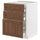 METOD / MAXIMERA base cb 3 frnts/2 low/1 md/1 hi drw, white Enköping/brown walnut effect, 60x60 cm